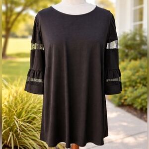 Adrianna Papell Statement Sleeve Blouse,  Size 1X